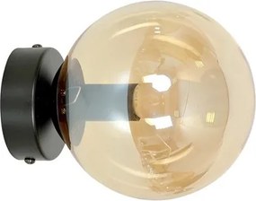 Lampada da Parete ROSSI K1 BL E14 GrafiteTrasparente Miele