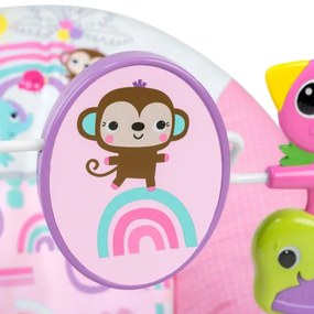 Bright Starts - Dondolo vibrante per bambini PINK PARADISE 1xLR14