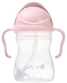 Tazza con cannuccia - rosa 240 ml