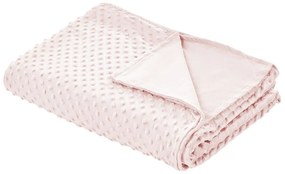 Fodera per coperta ponderata rosa 150 x 200 cm CALLISTO Beliani
