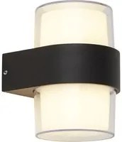 Applique Pittsburgh Alluminio Bianco Policarbonato Nero Led 7,09W 3000K