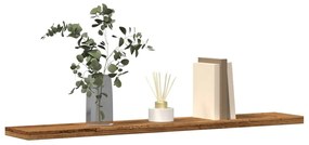 Mensole A Parete 4 Pz Legno Antico 60x20x1,5 Cm İn Truciolato /