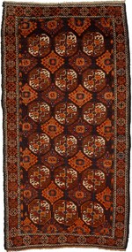 Beluch Tappeto persiano 210 x 110 Marrone (Iran) Annodato A Mano
