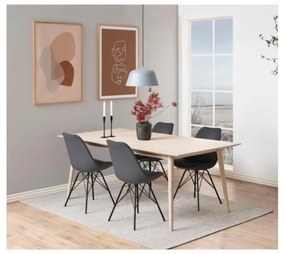 Sedia da pranzo nera e grigia Eris - Actona