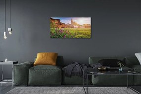 Stampa quadro su tela Germania Sunrise River 100x50 cm