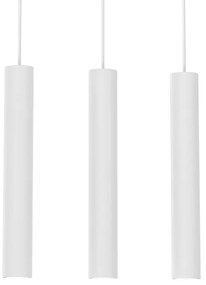 Lampadario a sospensione con filo HUDSON 3xGU10/8W/230V bianco