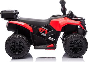Quad Elettrico per Bambini Safari 6V con Bauletto Posteriore Rosso...