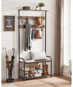 Appendiabiti a piantana NAVOR marrone/nero