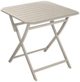 Tavolo da pranzo per giardino Idaho NATERIAL struttura e superficie in Alluminio per 2 persone 75x75cm