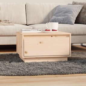Tavolino Da Salotto 55x56x32 Cm Legno Massello Di Pino /