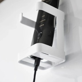 Supporto per apparecchiature per la cura della pelle in metallo bianco Film Hook - YAMAZAKI