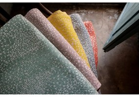 Plaid rosso con cotone Dotty , 140 x 180 cm Diamond - Euromant