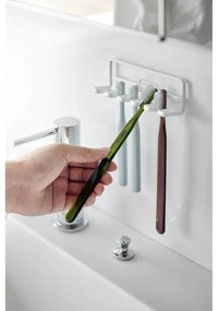Portaspazzolini in metallo autoportante bianco Film Hook - YAMAZAKI