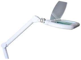 Lampada da tavolo LED dimmerabile con lente d'ingrandimento LED/12W/230V bianca