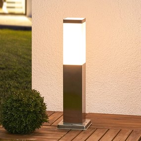 Lindby Lampada da appoggio Lorian in acciaio inox