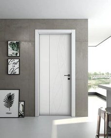 Porta pieghevole a libro asimmetrica Wonder bianco L 60 x H 210 cm sinistra