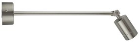 Faretto da Parete Acciaio INOX GU10 IP54 Orientabile per Insegne e Arredo