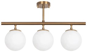 Plafoniera color bronzo con paralume in vetro ø 15 cm Atmaca – Opviq lights