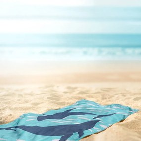 Telo mare blu 90x180 cm Dolphin - DecoKing