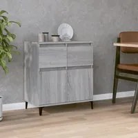 Credenza Grigio Sonoma 60x35x70 cm in Legno Multistrato 819690