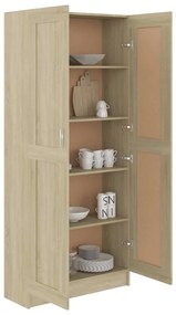 Libreria Rovere Sonoma 82,5x30,5x185,5 cm in Legno Multistrato