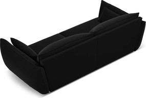 Divano nero con rivestimento in velluto 208 cm Vanda – Mazzini Sofas