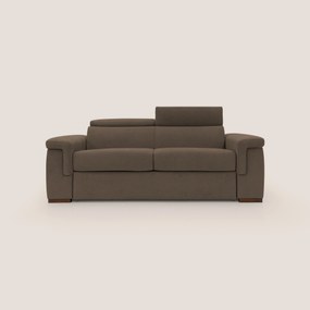 Giunone divano letto con materasso alto 18 cm e poggiatesta reclinabili in tessuto impermeabile T02