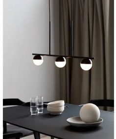Nordlux - Lampadario a sospensione con filo CONTINA 3xG9/5W/230V nero
