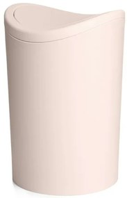 Pattumiera bagno in polipropilene rosa 6 Lt con coperchio basculante
