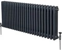 Termosifone Radiatore a 3 colonne per riscaldamento centralizzato Grigio Antracite 60 x 119cm