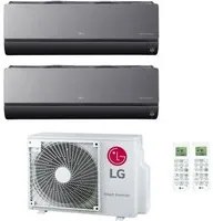 Climatizzatore Condizionatore LG Dual Split Inverter serie ARTCOOL MIRROR 9+12 con MU2R15 R-32 Wi-Fi Integrato 9000+12000