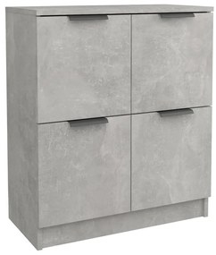 Credenza grigio cemento 60x30x70 cm in legno multistrato