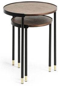 Kave Home - Set Anabel di 2 tavolini Ã˜ 50 / Ã˜ 38 cm