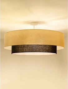 Brilagi - Lampadario a plafone LED Stile BOHO 3xE27/15W/230V Ø 80 cm crema/marrone