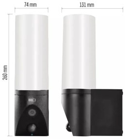 Telecamera esterna smart LED GoSmart 12W 230V IP65 Wi-Fi Tuya nera