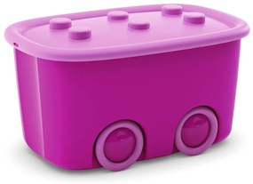 Scatola per bambini rosa in plastica 58x39x32 cm Funny Box – KIS