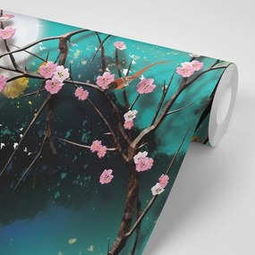 Carta da parati – Rami d'albero magici