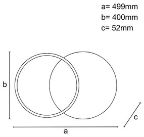 Plafoniera LED dimmerabile LED/60W/230V 3000-6500K + telecomando