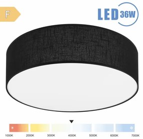 Brilagi - Plafoniera LED SIRIJA LED/36W/230V diametro 45 cm nero