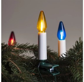 Estensione LED per esterno catena FELICIA FILAMENT 20xE10 14m colorato/bianco caldo IP44