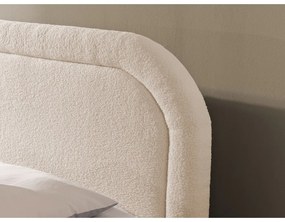 Letto boxspring beige con contenitore 180x200 cm Ornes – Ropez