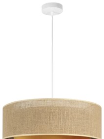 Lampadario su cavo SARTA 1xE27/60W/230V rame/iuta