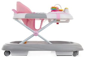 PETITE&MARS - Girello con melodia MONTY rosa