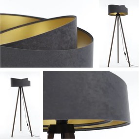 Lampada da terra GALAXY 1xE27/60W/230V grigio/marrone