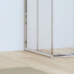 Kamalu - Box doccia ad angolo 70x70 altezza 170 vetro trasparente 6mm | CHIARA EDGE-Q