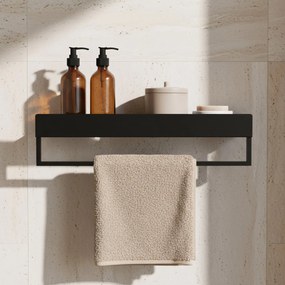 Mensola da bagno SF01 60cm black matt