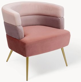 Poltrona in velluto di design retrò Sandwich