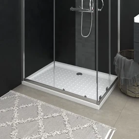 Piatto Doccia Con Superficie Puntinata Bianco 70x100x4cm İn Abs /