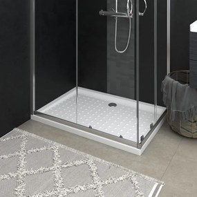 Piatto Doccia Con Superficie Puntinata Bianco 70x100x4cm İn Abs /