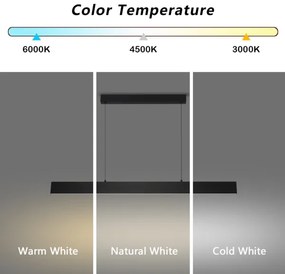 Brilagi - Lampadario a sospensione con filo LED dimmerabile SLIMLINE LED/40W/230V 3000-6000K nero + +TC